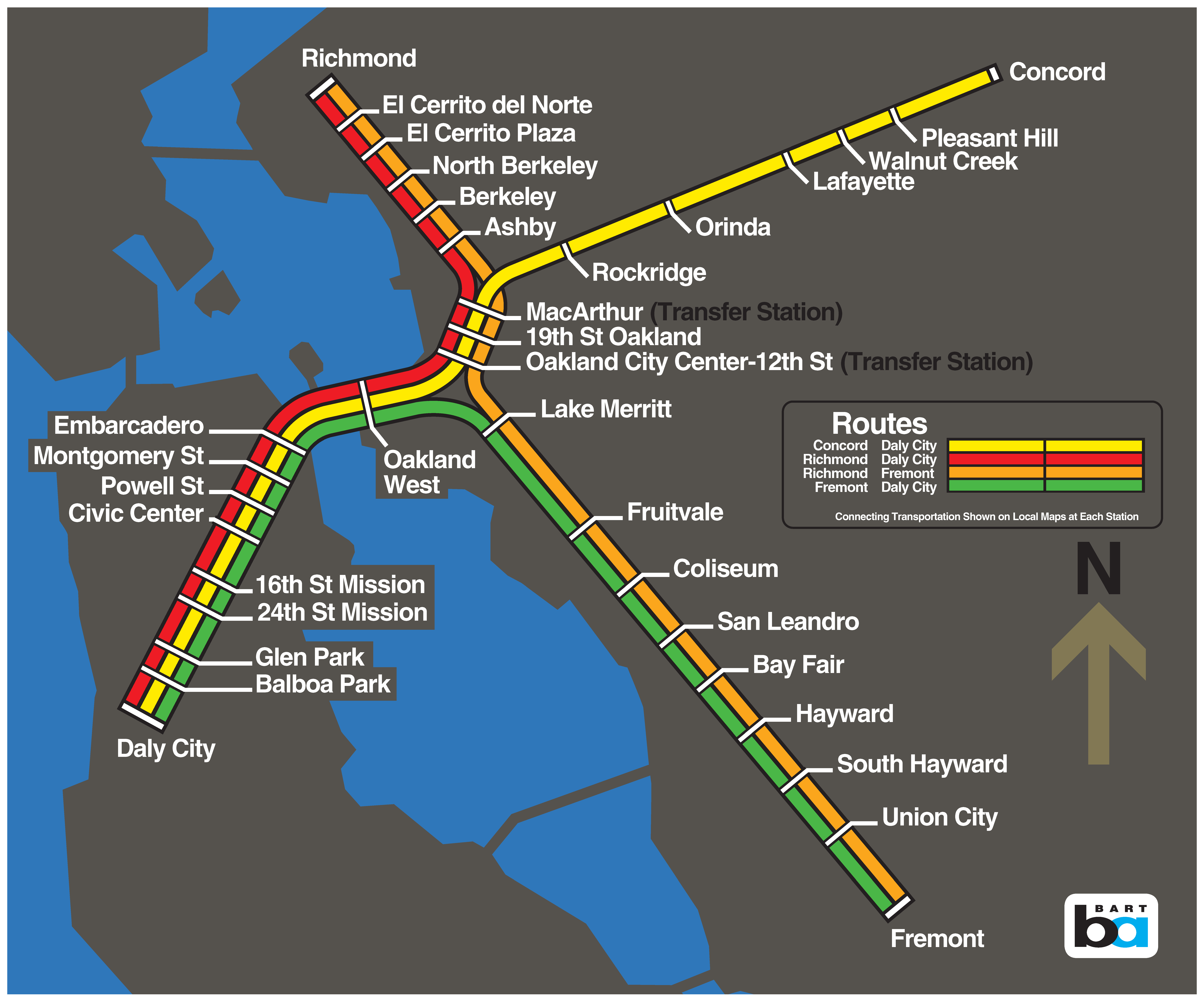 Bart System Map